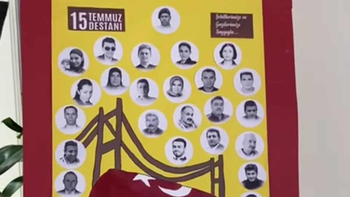 15 Temmuz Milli Birlik ve Demokrasi Günü Resim Sergimiz